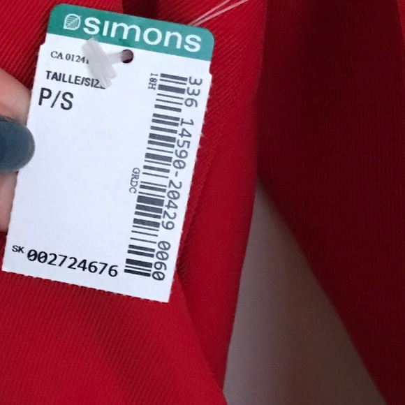 NEW Simons Twik Red Two Button Blazer S - Picture 8 of 8
